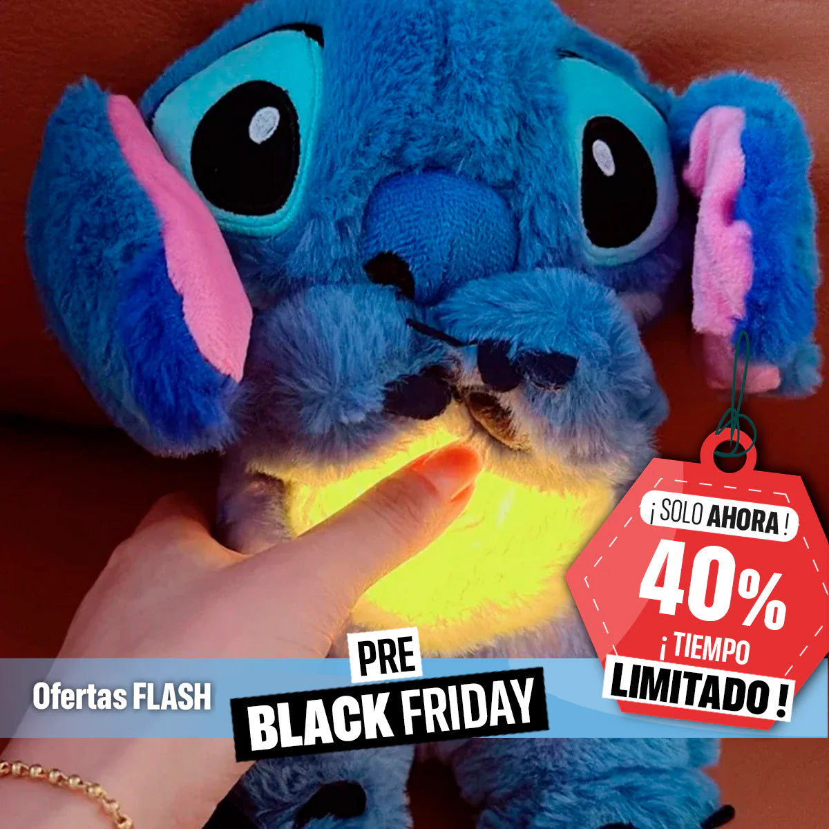 Peluche relajante Stitch con respiración